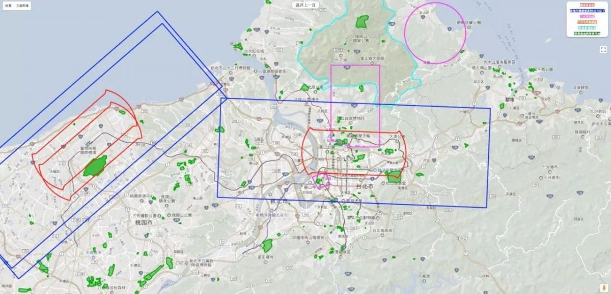 【无人机】宝岛台湾无人机禁飞区