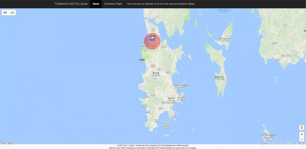 【无人机】泰国禁飞区及航拍须知