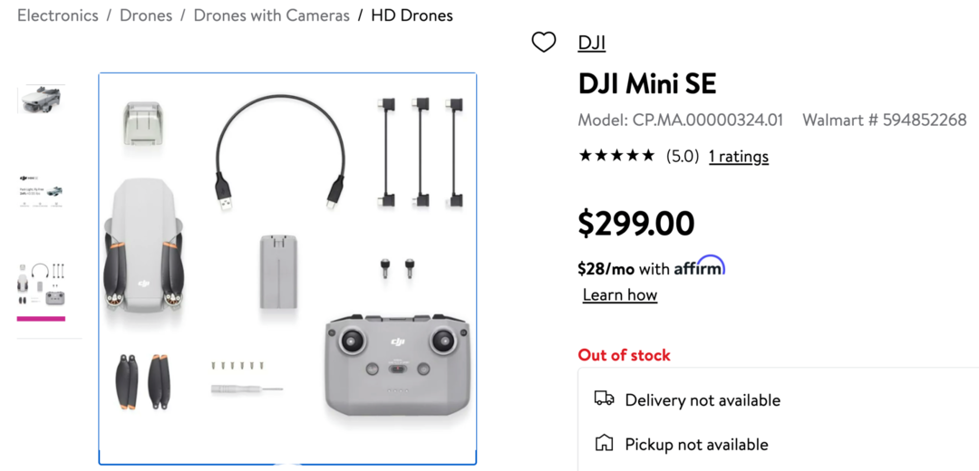 ​大疆最便宜无人机DJI Mini SE正式发售，【航拍保】已全面承保