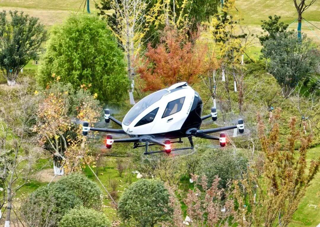 航拍保｜亿航智能 EH216-S无人驾驶载人航空器完成全球商业首飞！
