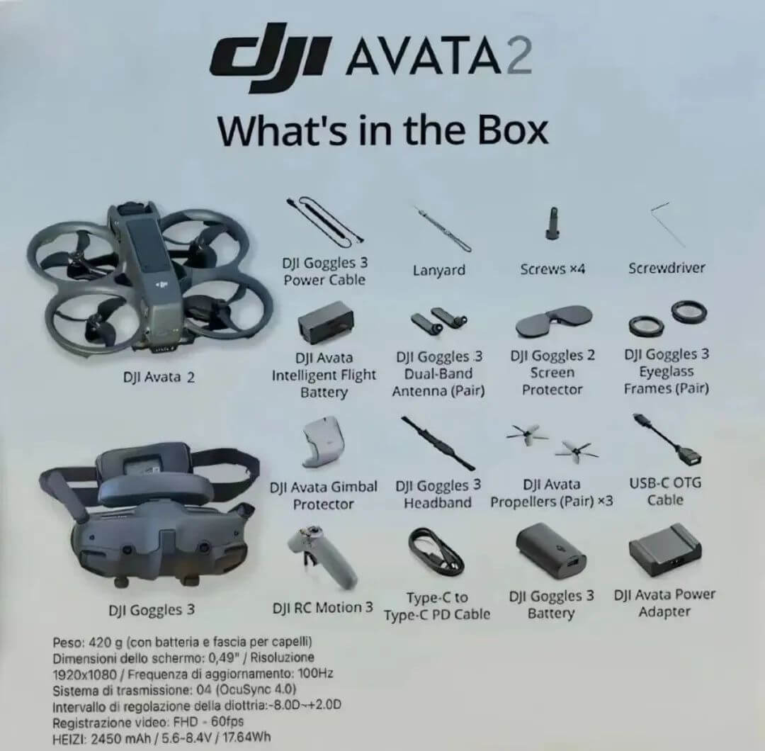 航拍保｜大疆DJI Avata2无人机及Goggles 3飞行眼镜谍照曝光、临近正式发售
