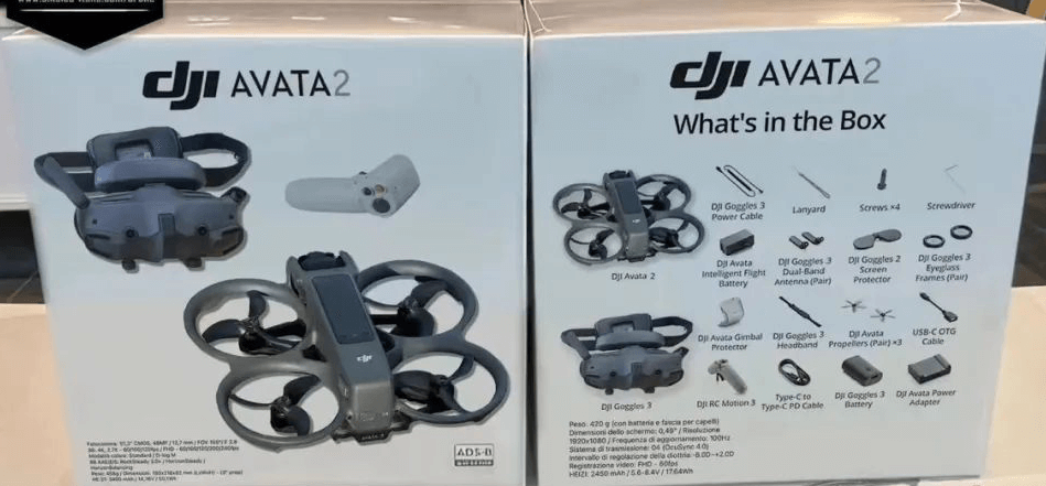 航拍保｜大疆DJI Avata2无人机及Goggles 3飞行眼镜谍照曝光、临近正式发售